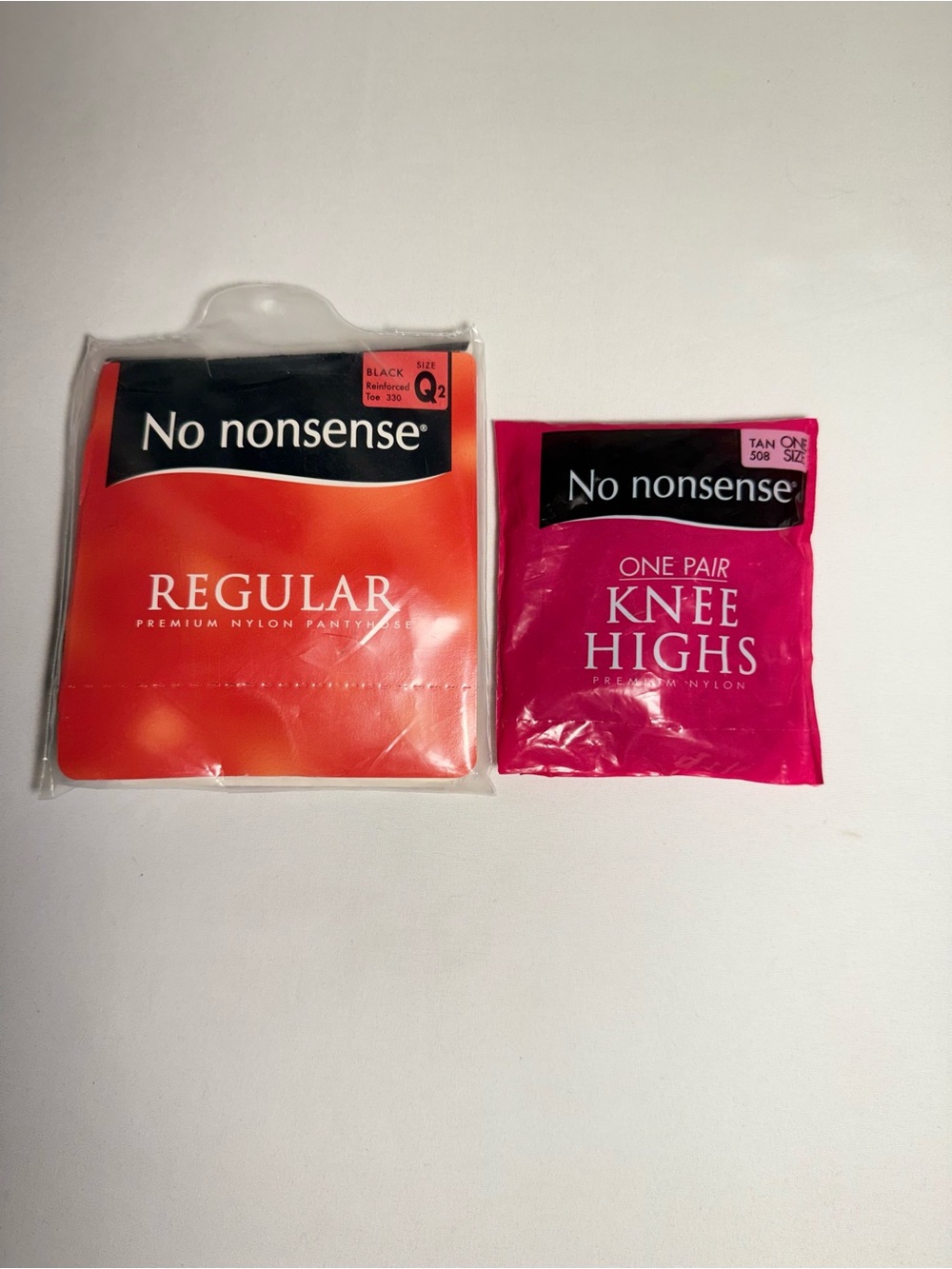 No nonsense Women’s Hosiery Pack - Black Pantyhose & Tan Knee Highs